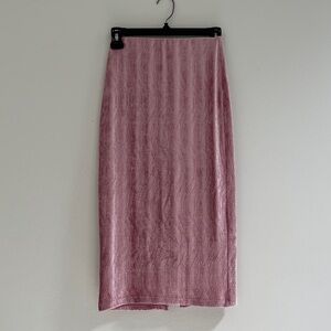 Urban Outfitters Pink Irediscent Midi Skirt